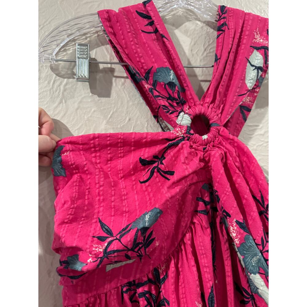 Wonderly Floral Halter Midi Dress Large - Picture 3 of 6